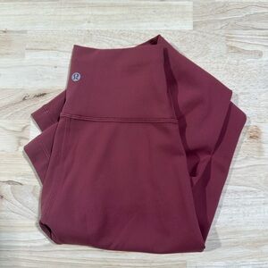 Lululemon leggings maroon size 2 Align